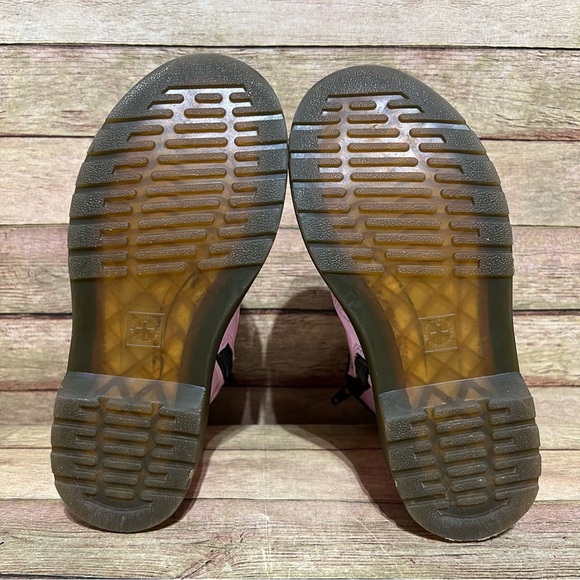 Dr. Martens Pink Patent Leather Lace Up Boots - Picture 8 of 9